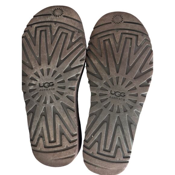 UGG Classic Short Purple Silver Sparkle Flip Sequin Boots Sherling Sherpa 6 - Picture 9 of 11